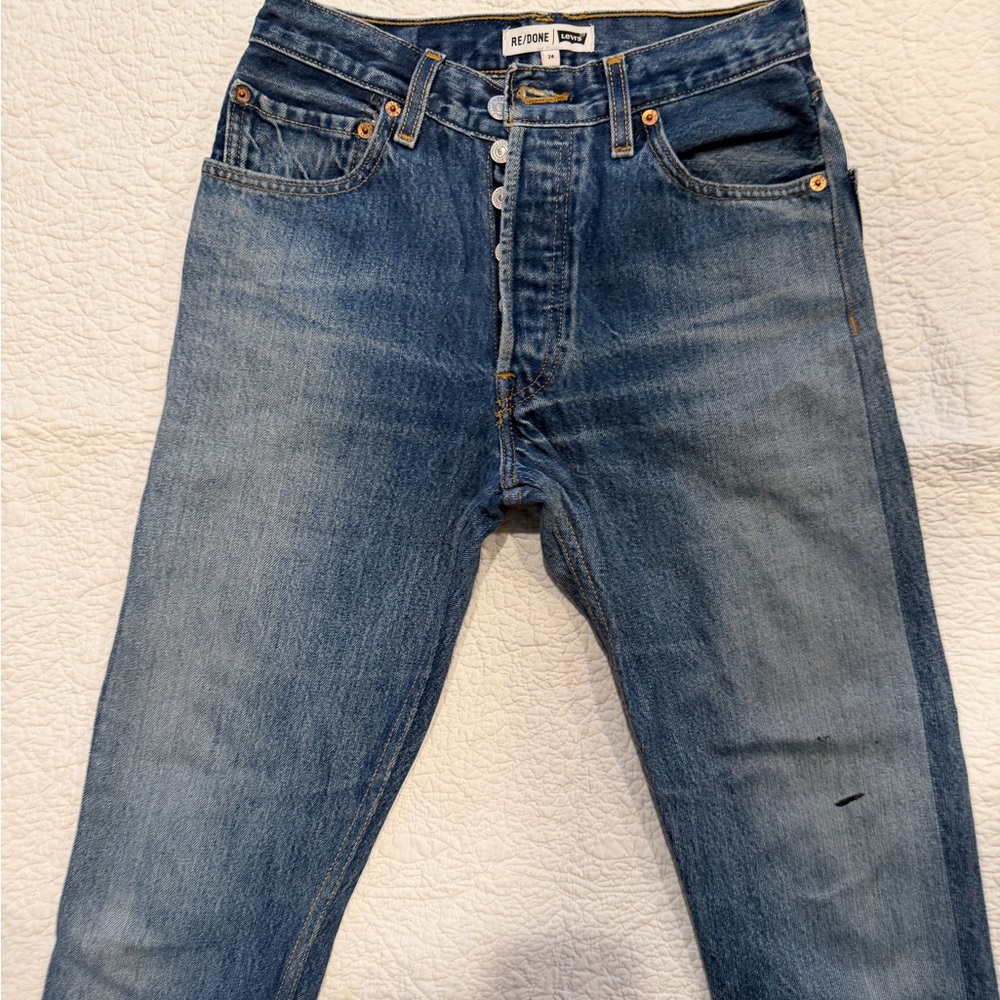 Re/done Levi Sz 24 inseam 27" - Picture 2 of 8